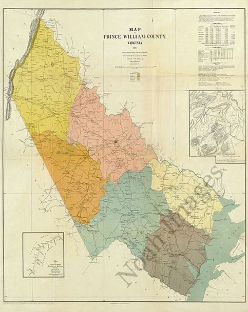 prince william county va. Map of Prince William County