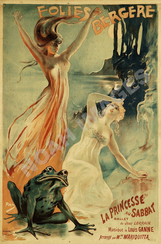 La Loie Fuller vintage theatre poster repro 24x36